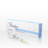 Box carton of Restylane Silk injectable hyaluronic acid dermal gel filler, with 1mL volume syringe.